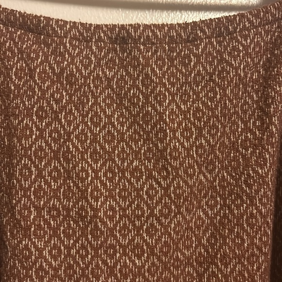 FALLS CREEK Brown and Cream blouse for women with long sleeves Size XL - Picture 12 of 14